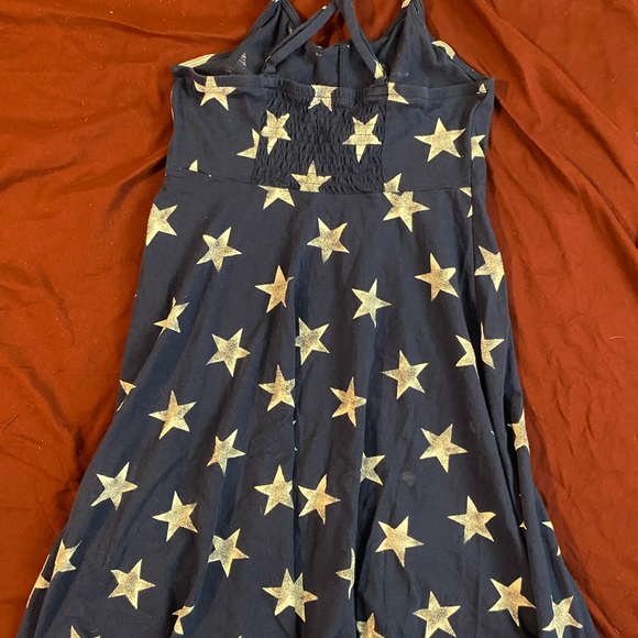 Kids blue summer dress with adjustable straps - Picture 2 of 4